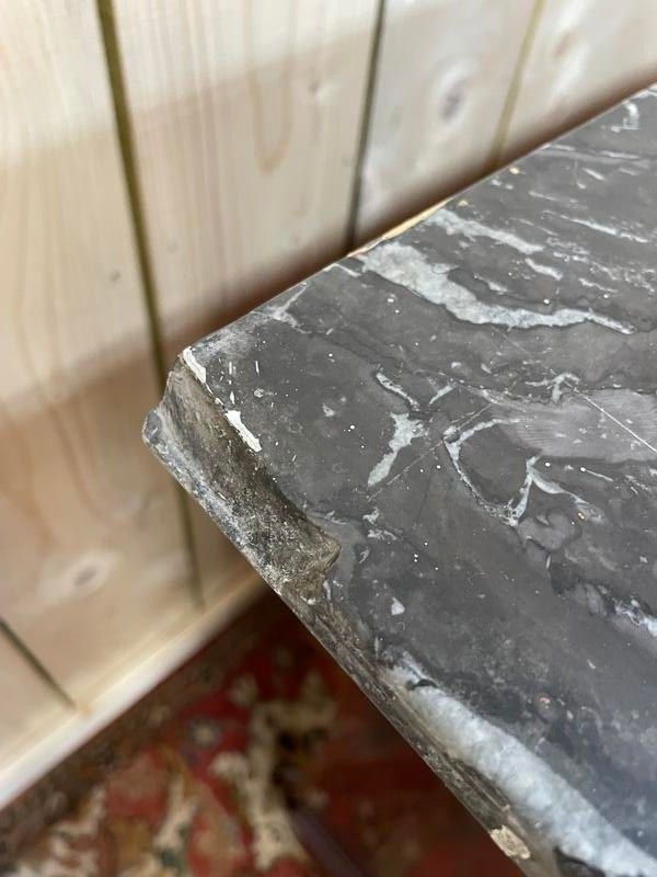 Commode Louis Philippe acajou et marbre 