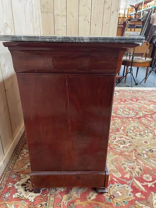 Commode Louis Philippe acajou et marbre 