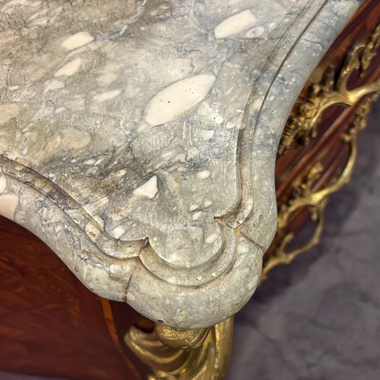 Importante Commode Tombeau En Marqueterie Estampillée De Hansen Hubert époque Louis XV XVIIIème
