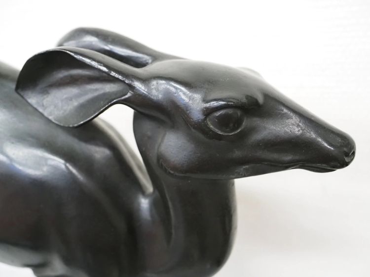Sculpture bronze cire perdue Antilope par Christa Winsloe-Hatvany / Susse Frères