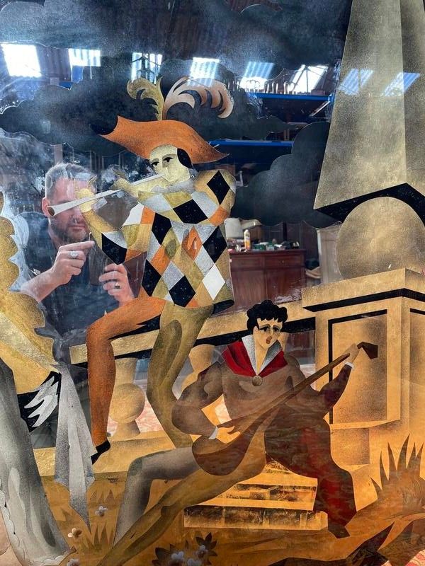 Bistrot Venetian mirror - Music / Theater Scene Brasserie