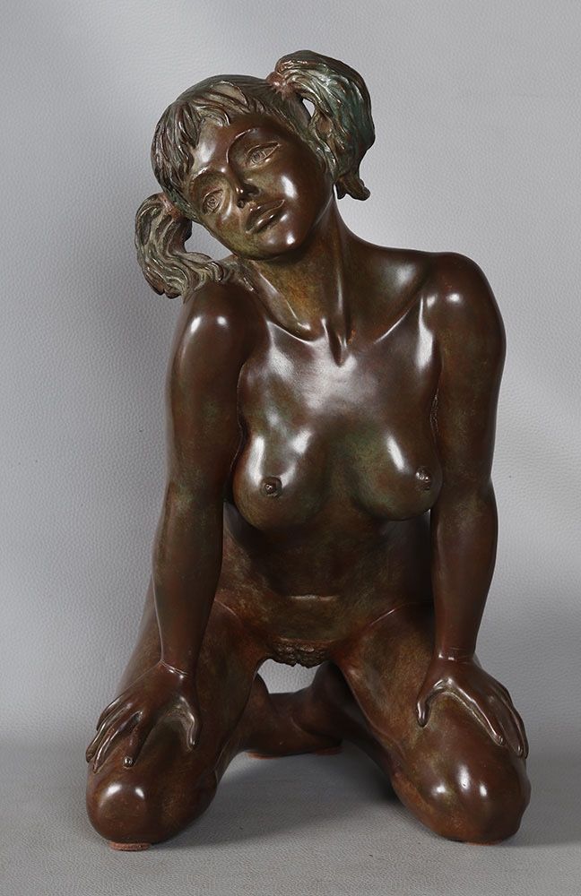 Bronzo del XX secolo, di Nacera KAINOU, nudo femminile