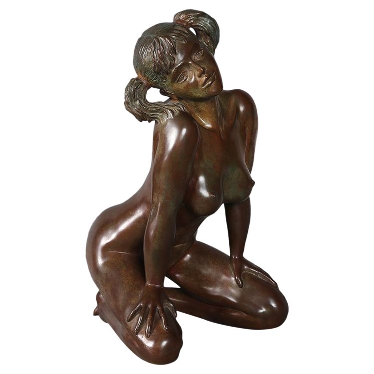 Bronzo del XX secolo, di Nacera KAINOU, nudo femminile