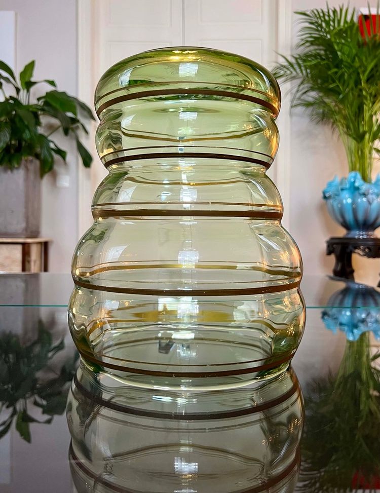 Vaso in vetro vintage - Grande dimensione - XX secolo 1960 - 70