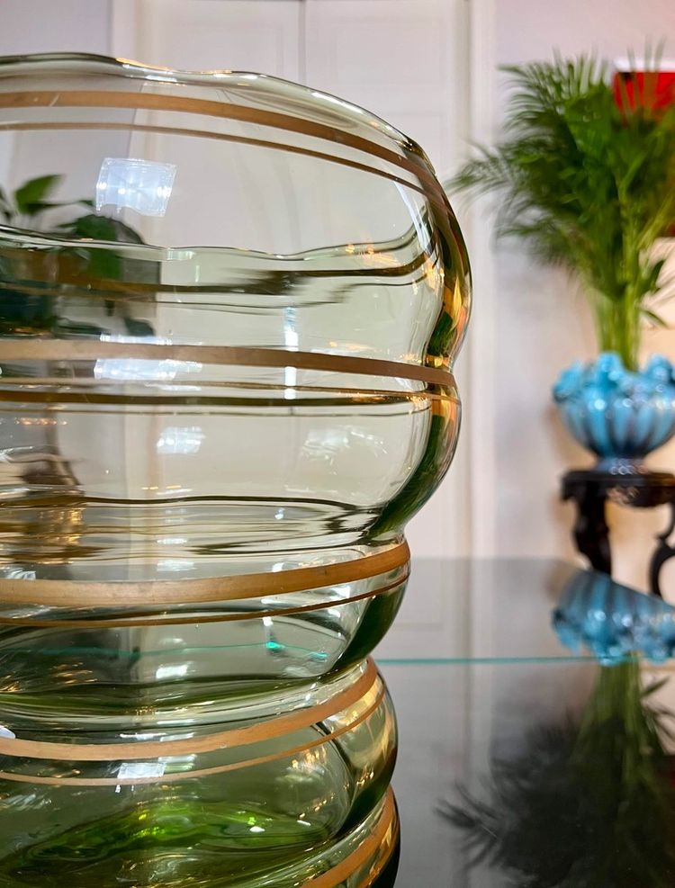 Vaso in vetro vintage - Grande dimensione - XX secolo 1960 - 70