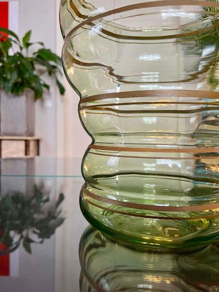 Vaso in vetro vintage - Grande dimensione - XX secolo 1960 - 70