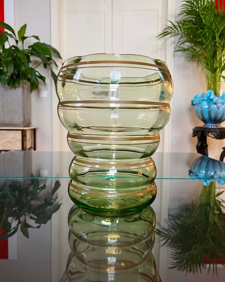 Vaso in vetro vintage - Grande dimensione - XX secolo 1960 - 70