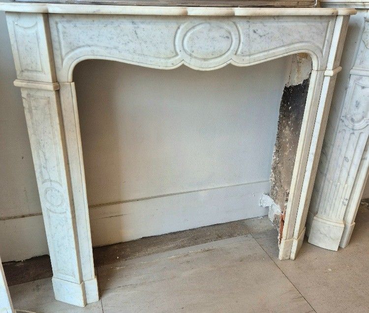 Cheminée Pompadour blanche