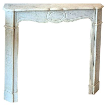 Cheminée Pompadour blanche