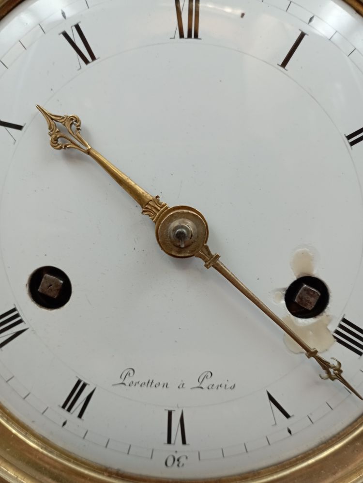 Louis XVI period portico clock