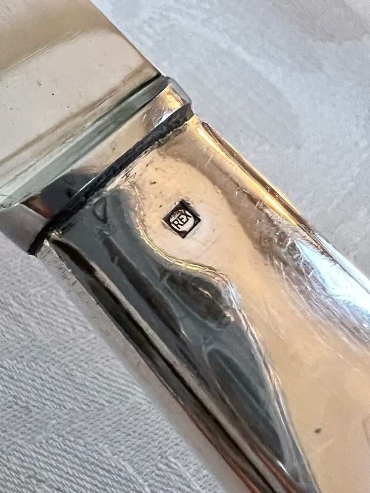 Couteaux De Table En Métal Argenté - Blades Inox - Vintage