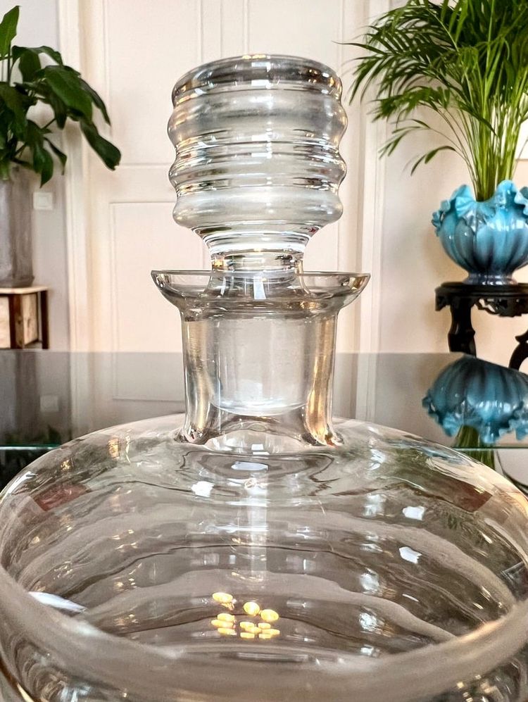 Caraffa da bar - Bouteille En Verre - Filets d'Or Fin - Art Déco