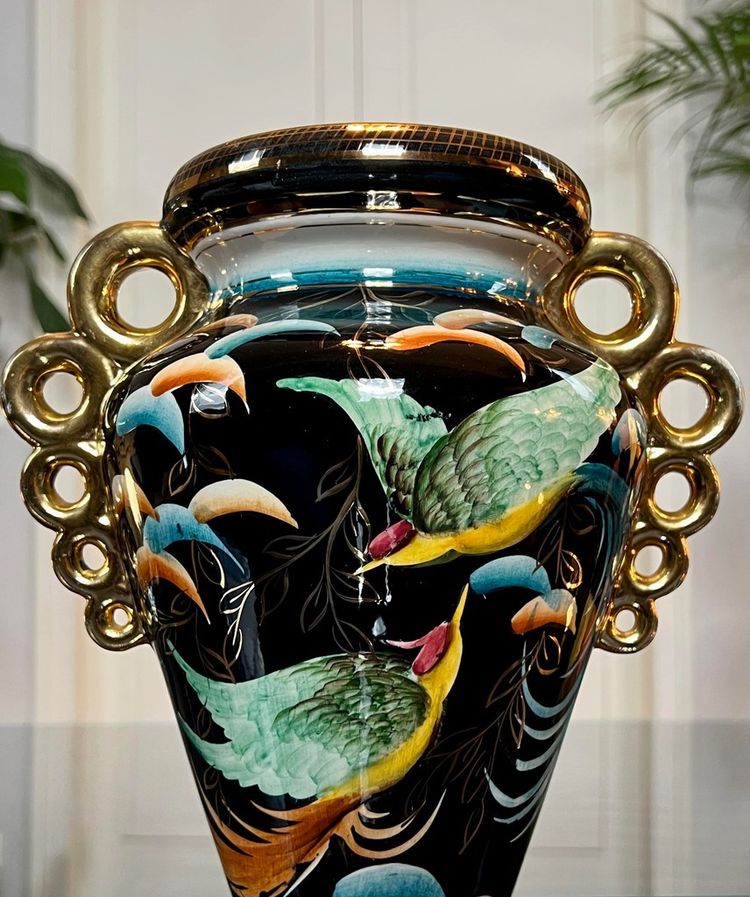 Vintage Earthenware Vase - Dans Le Goût Des Styles Vallauris Monaco