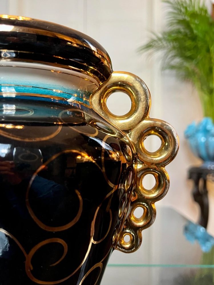 Vintage Earthenware Vase - Dans Le Goût Des Styles Vallauris Monaco