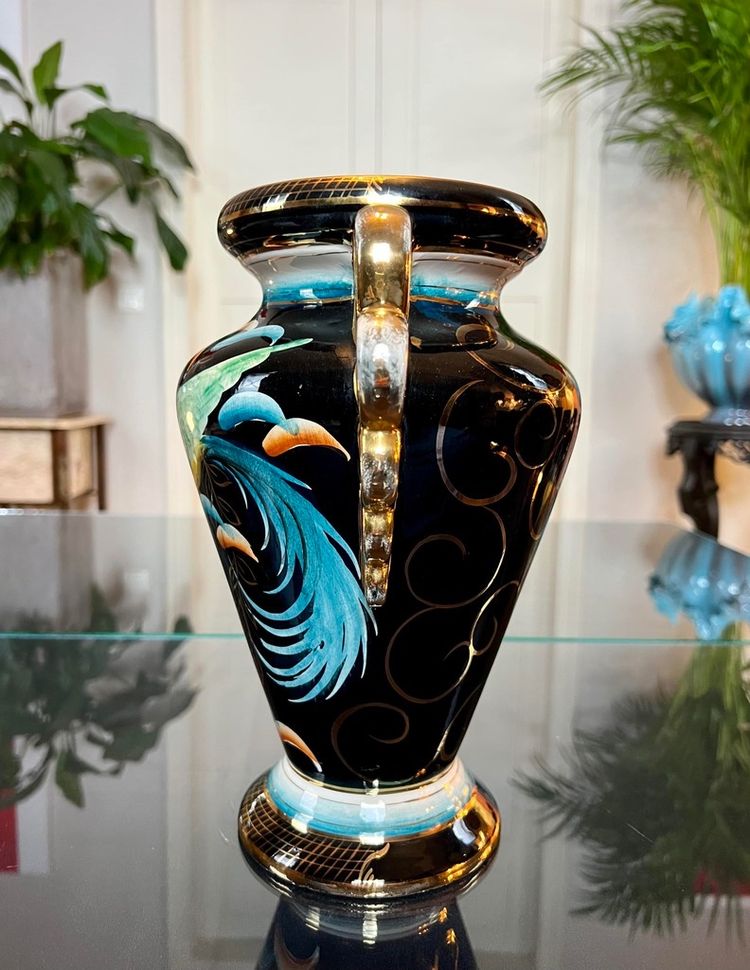 Vintage Earthenware Vase - Dans Le Goût Des Styles Vallauris Monaco