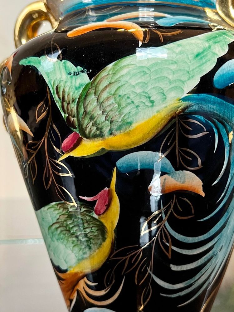 Vintage Earthenware Vase - Dans Le Goût Des Styles Vallauris Monaco