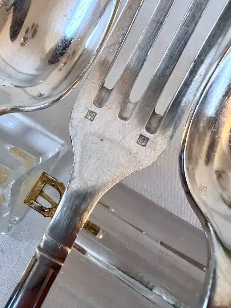 Silver Plated Entremets Cutlery - Art Deco - Forks Spoons