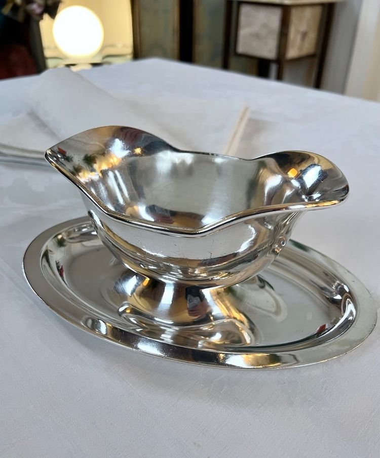 Vintage Christofle Silver Plated Gravy Boat