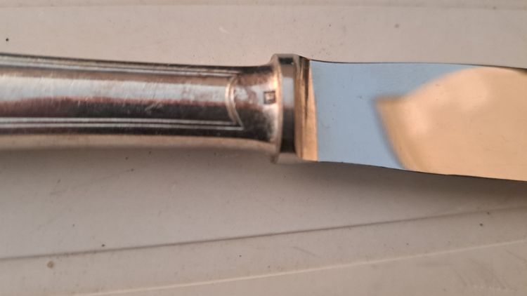 12 Christofle silver-plated metal knives / 22.5 cm