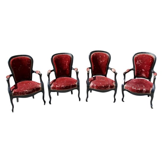 Suite Of Ten (10) Napoleon III Seats, 19th Century