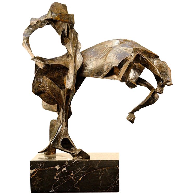 Bucephalus (also titled Alexander, King of Macedon) – Bronze sculpture by Manolis Tzobana