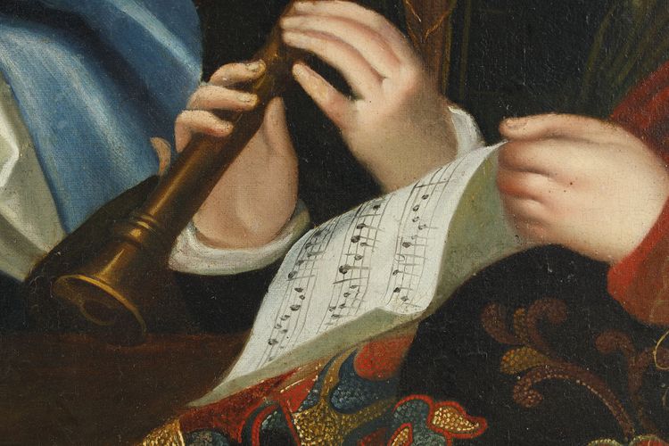 Scuola francese del XIX secolo, da Jacques-François Courtin (1672–1752) Il suonatore di cetra
