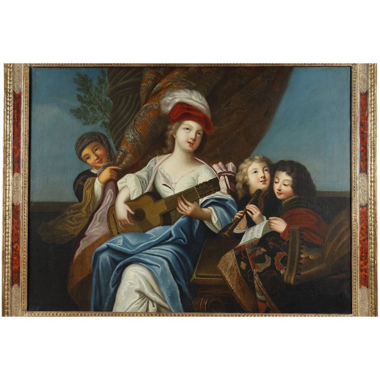 Scuola francese del XIX secolo, da Jacques-François Courtin (1672–1752) Il suonatore di cetra