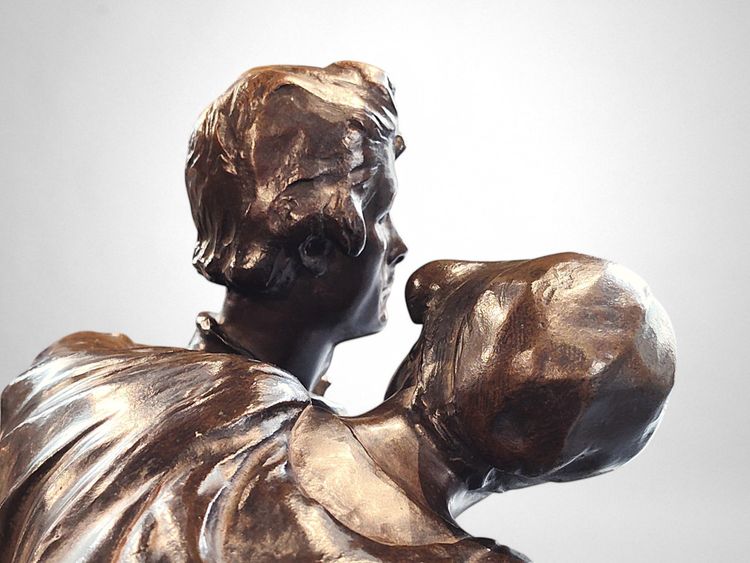 Charles Samuel – Thyl Ulenspiegel e Nele (riduzione del Monumento a Charles De Coster, 1894)