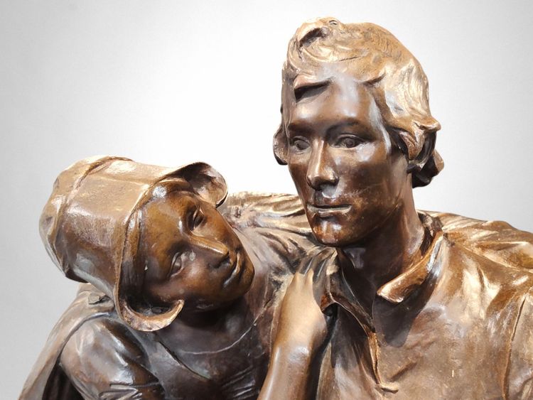 Charles Samuel – Thyl Ulenspiegel e Nele (riduzione del Monumento a Charles De Coster, 1894)