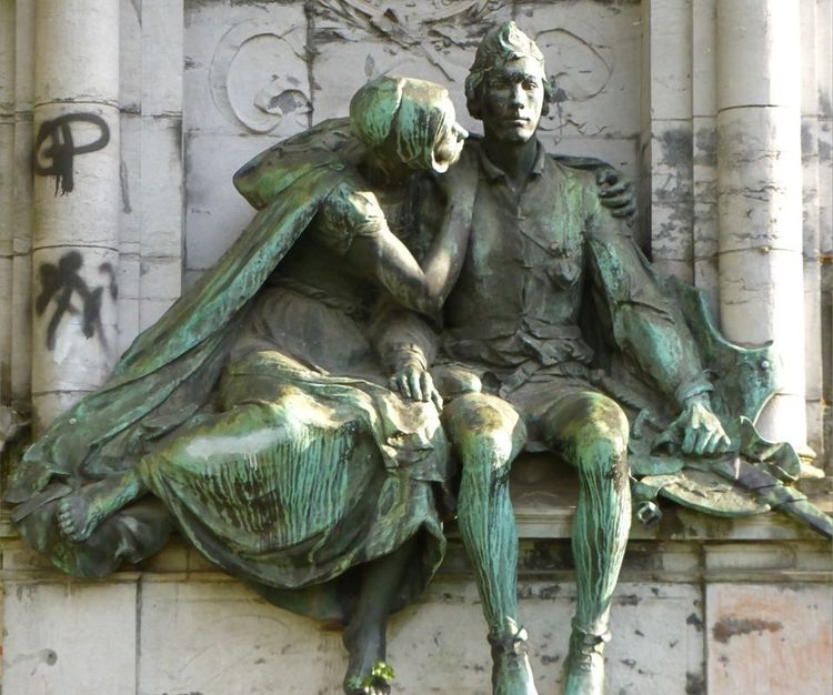 Charles Samuel – Thyl Ulenspiegel e Nele (riduzione del Monumento a Charles De Coster, 1894)