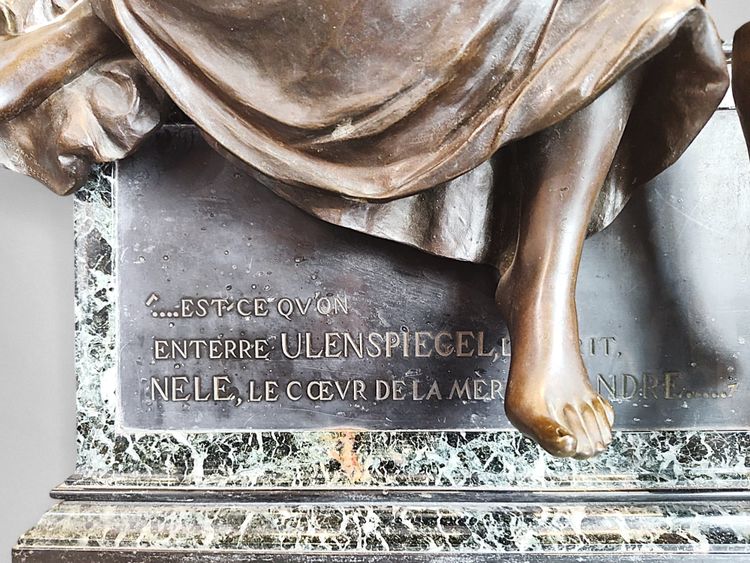 Charles Samuel – Thyl Ulenspiegel e Nele (riduzione del Monumento a Charles De Coster, 1894)