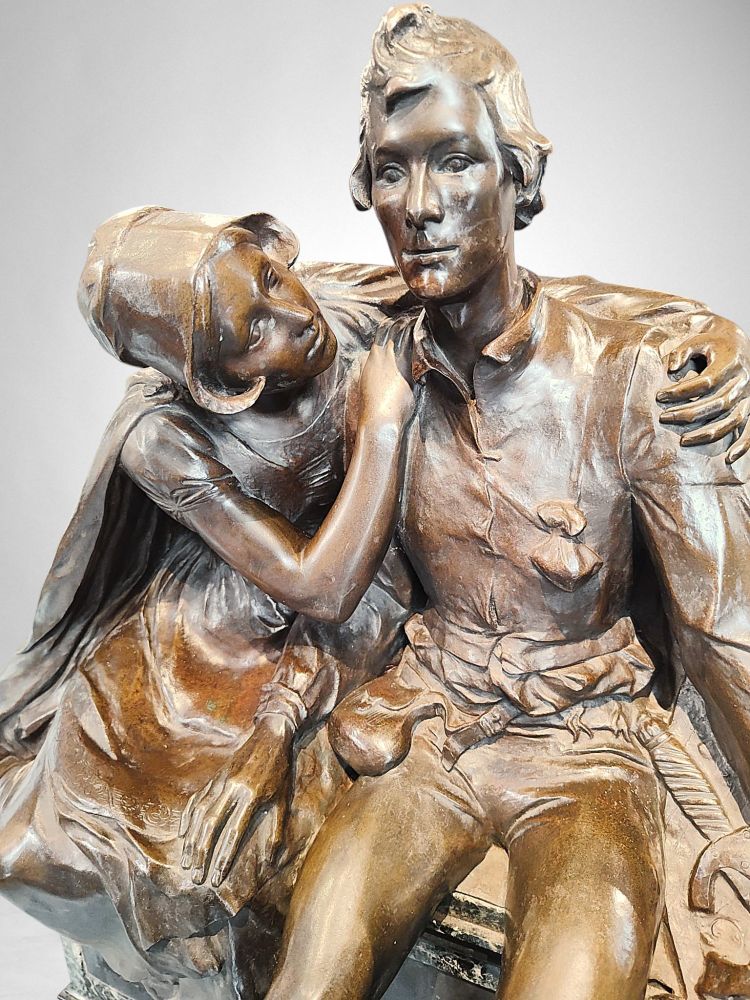 Charles Samuel – Thyl Ulenspiegel e Nele (riduzione del Monumento a Charles De Coster, 1894)