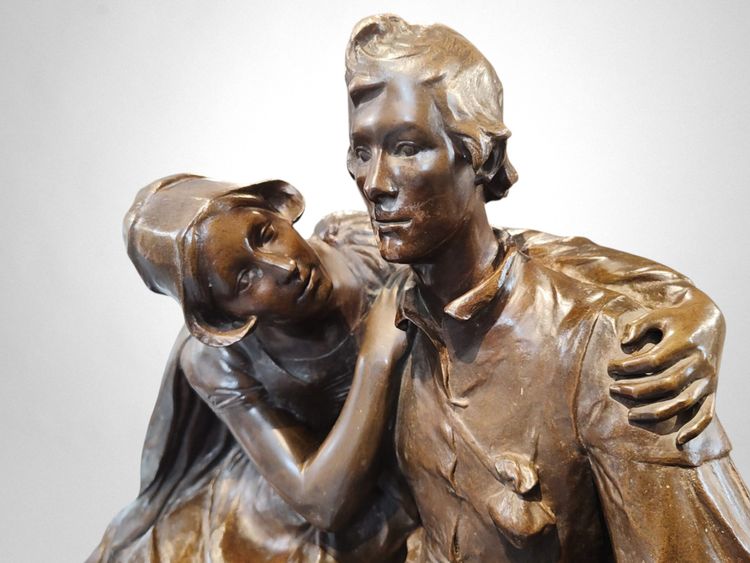 Charles Samuel – Thyl Ulenspiegel e Nele (riduzione del Monumento a Charles De Coster, 1894)