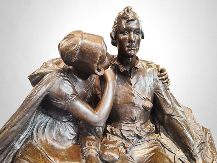 Charles Samuel – Thyl Ulenspiegel e Nele (riduzione del Monumento a Charles De Coster, 1894)