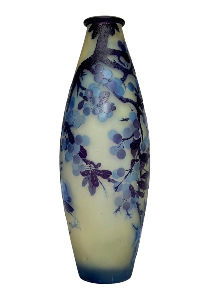 Emile Gallé Vase with Prunus