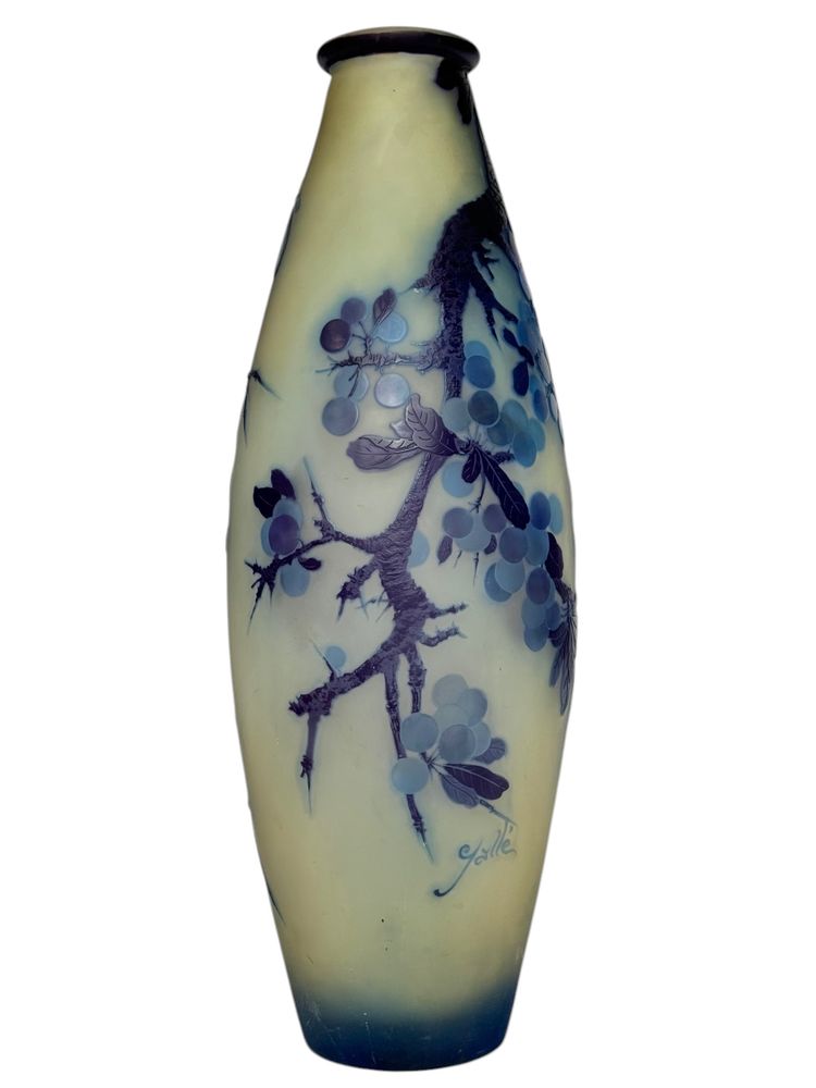 Emile Gallé Vase with Prunus