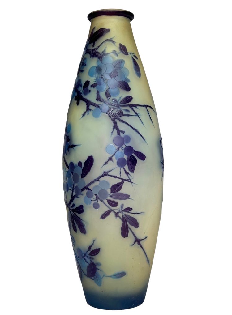 Emile Gallé Vase with Prunus