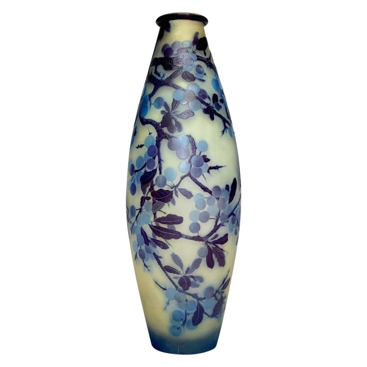 Emile Gallé Vase with Prunus