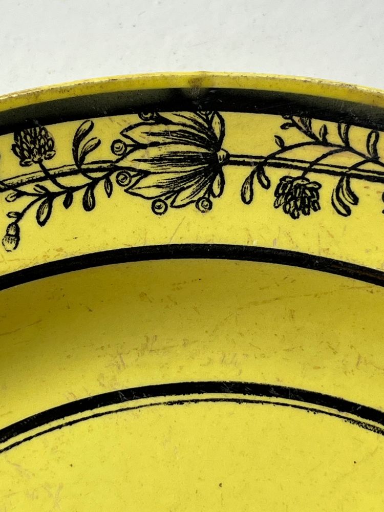 Philhellenic Plate Choisy le Roi yellow background 1825 Greek independence