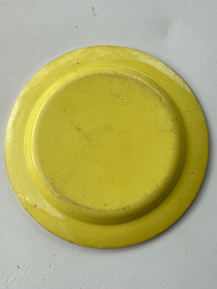 Philhellenic Plate Choisy le Roi yellow background 1825 Greek independence