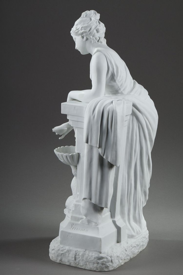 Giovane donna alla fontana di Nicolas Lecorney