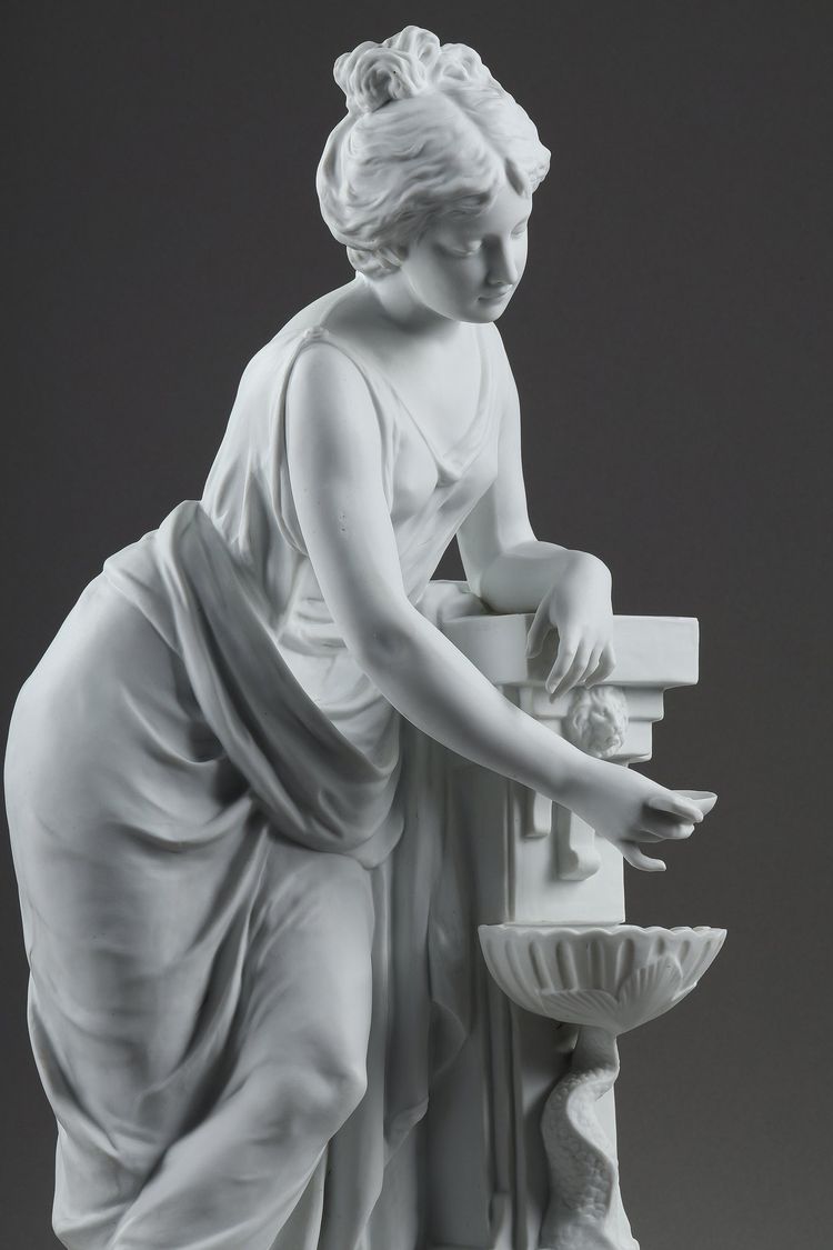 Giovane donna alla fontana di Nicolas Lecorney