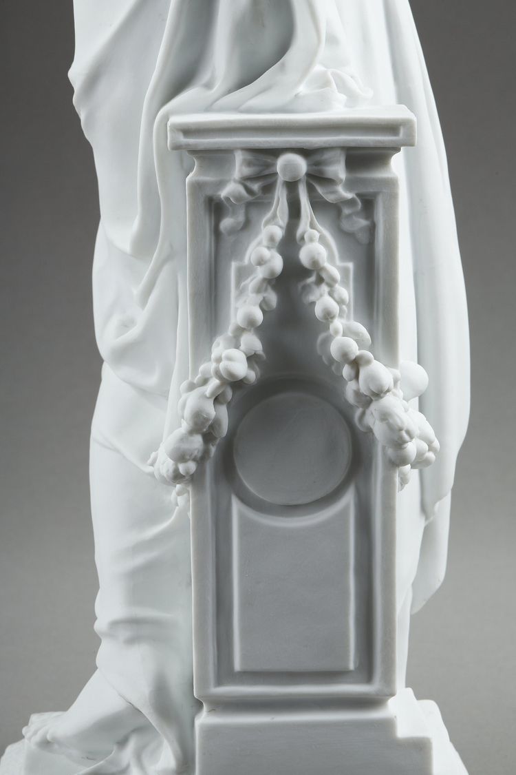 PAIR OF ALLEGORICAL FIGURES BISCUIT PORCELAIN, AFTER CARRIER-BELLEUSE