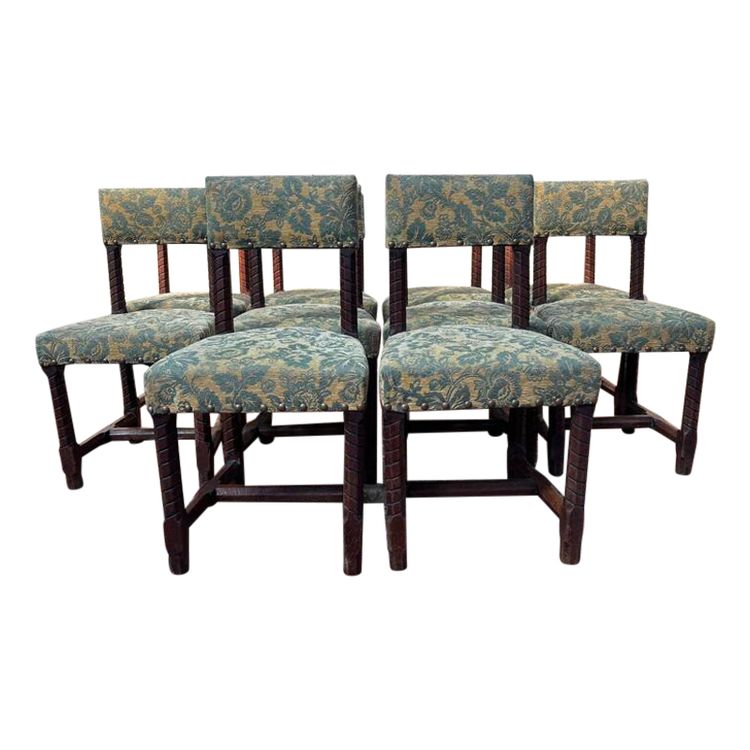 Series of 10 Louis XIII style chairs