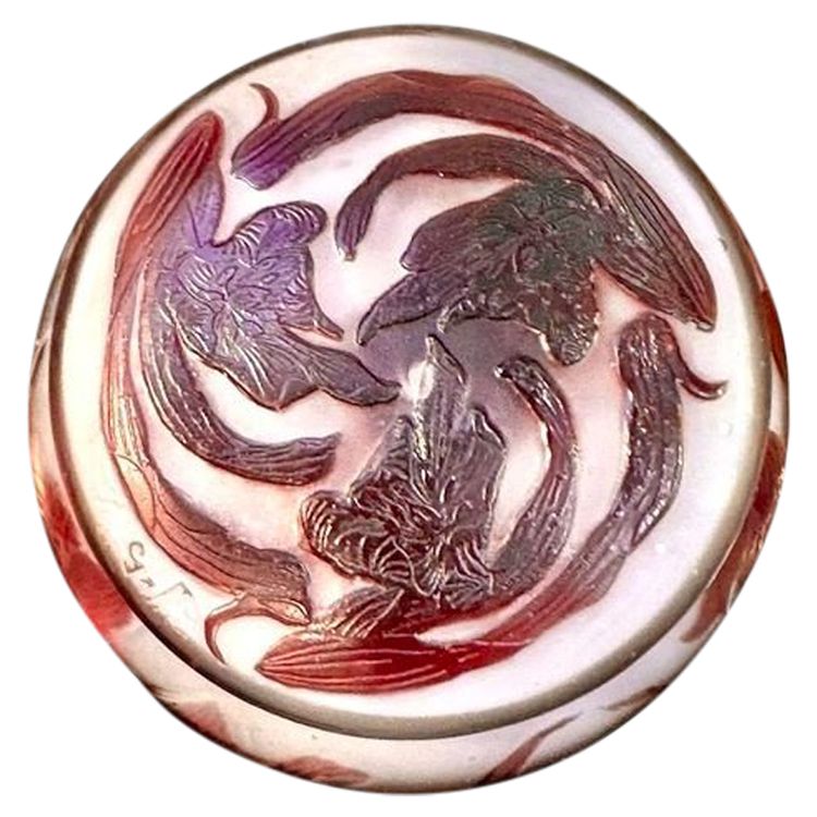 Portaconfetti Art Nouveau Emile Gallé "Orchidee"