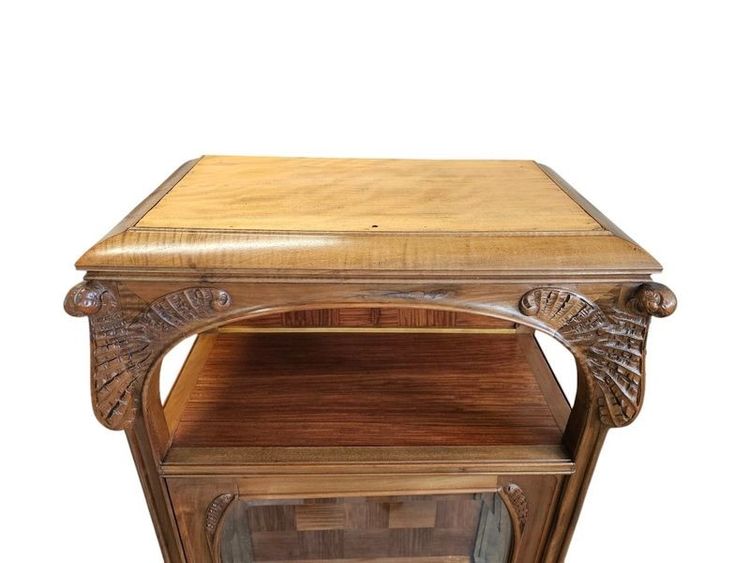 Art Nouveau display case from the Nancy School "Scolopendre Fern"