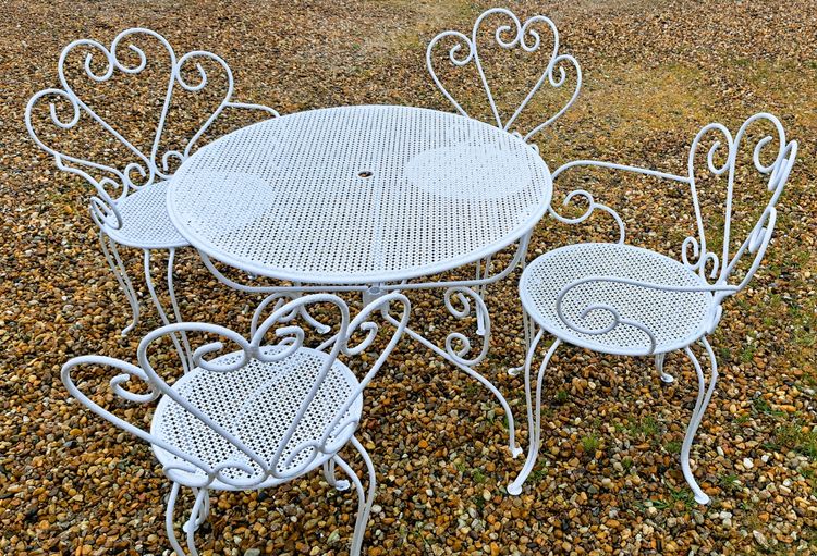 1950s wrought iron garden furniture