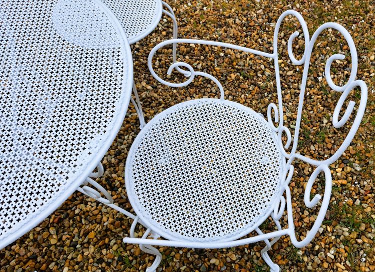 1950s wrought iron garden furniture
