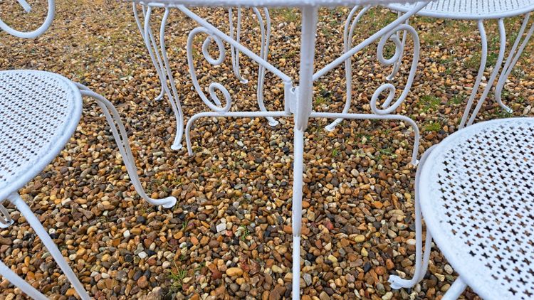 1950s wrought iron garden furniture