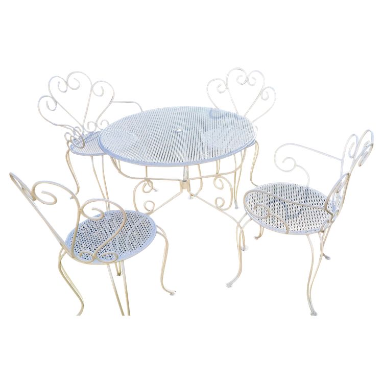 1950s wrought iron garden furniture